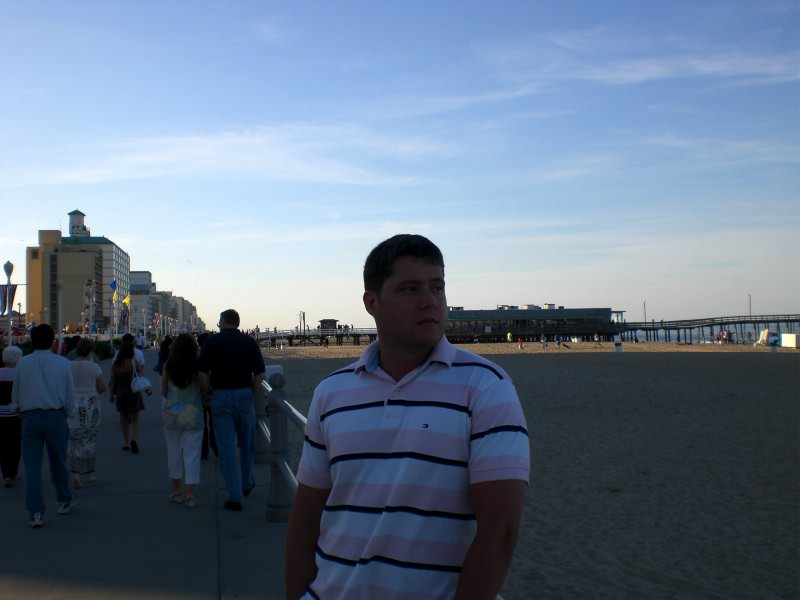 Abends an der Promenade von Virginia Beach