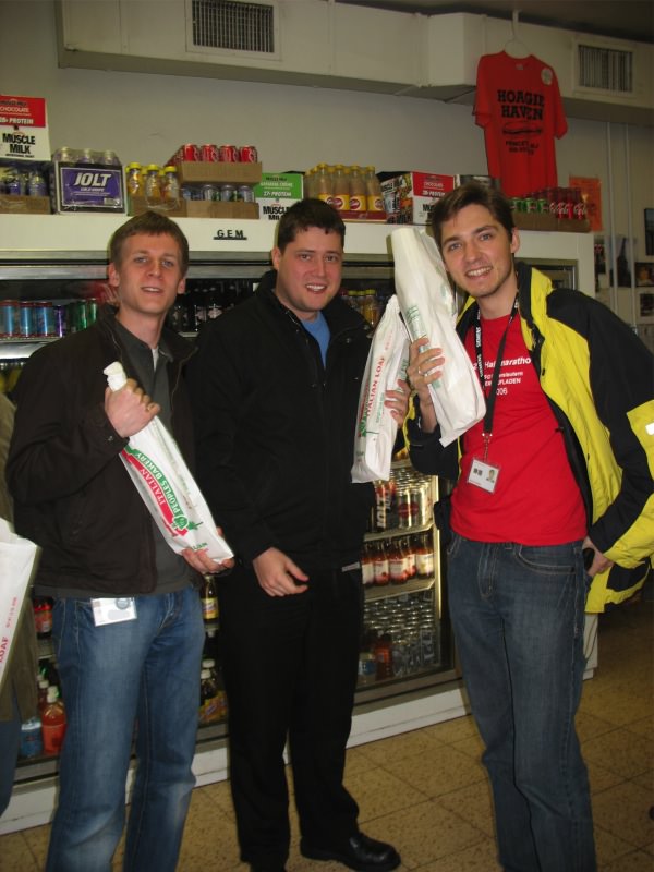 Wir mit den Sandwich von Hoagie Haven in Princeton