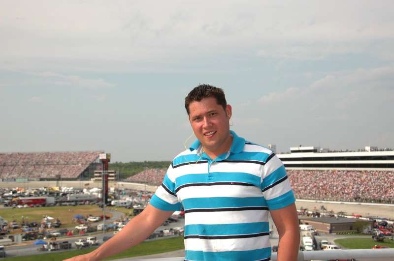 Ich beim NASCAR Rennen in Dover Delaware