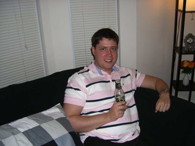 Ich beim Superbowl schauen