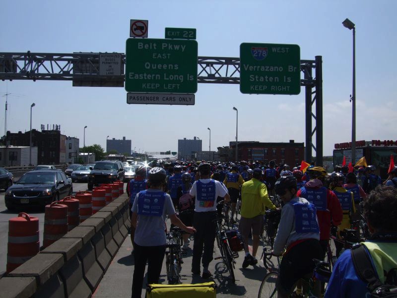 Stau auf dem Brooklyn Queens Expressway